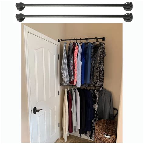 metal bar for hanging clothes|adjustable clothes hanger bar.